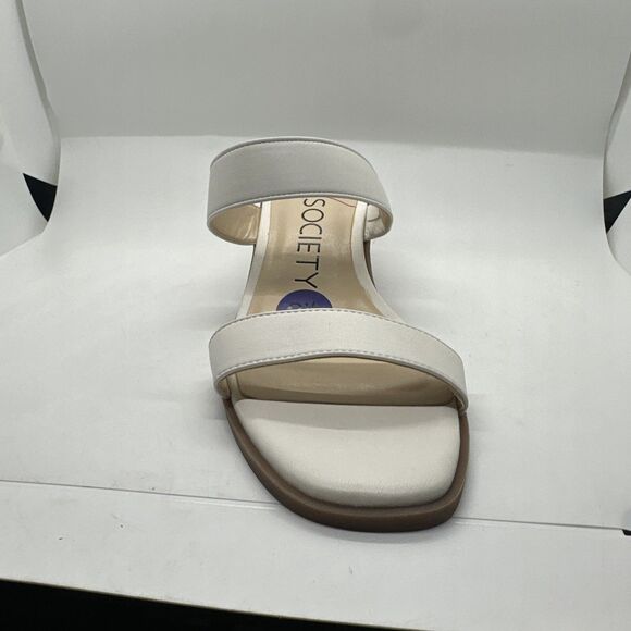 Sole Society Lunespa White Chunky Strappy Block Sandals Womens Size 8 1/2 NWT - Picture 3 of 14
